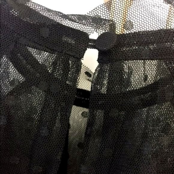 BCBG MAXAZRIA LEORA MESH TOP BLACK COLOR SIZE S $198.00 - Picture 9 of 12